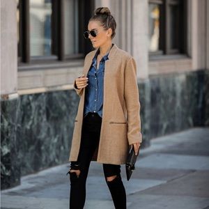 Vici CATALOG POCKETED COAT - CAMEL